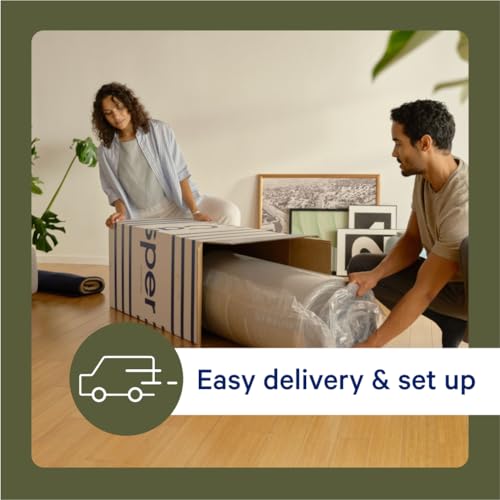 Casper Sleep Original Foam, Memory Foam Mattress, Full Size - Medium Firm Bed in a Box with Zoned SupportTM - 100-Night Trial - 10 Year Warranty