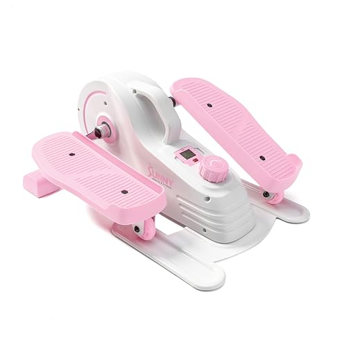 Sunny Health & Fitness Sitting Under Desk Elliptical Exerciser, Portable Pedal Training Machine for Senior Exercise, Peddler for Home Workout