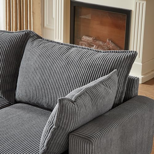 Oversized Modular Storage Sectional Sofa Customizable Seating Group Sofa&Couch Convertible Sleeper Sofabed with Movable Ottomans and Seat