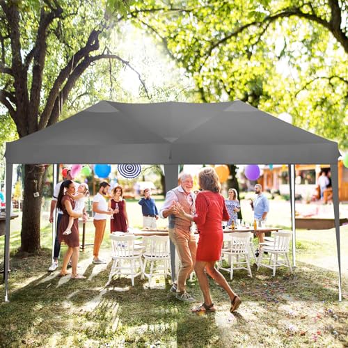 COBIZI Canopy 10x20 Pop Up Canopy Tent with 6 Sidewalls Party Tents for Parties Weddings Backyard Waterproof Canopy Outdoor Commercial Canopy Event