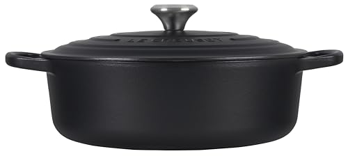 Le Creuset Enameled Cast Iron Signature Round Wide Dutch Oven, 6.75 qt., Cerise