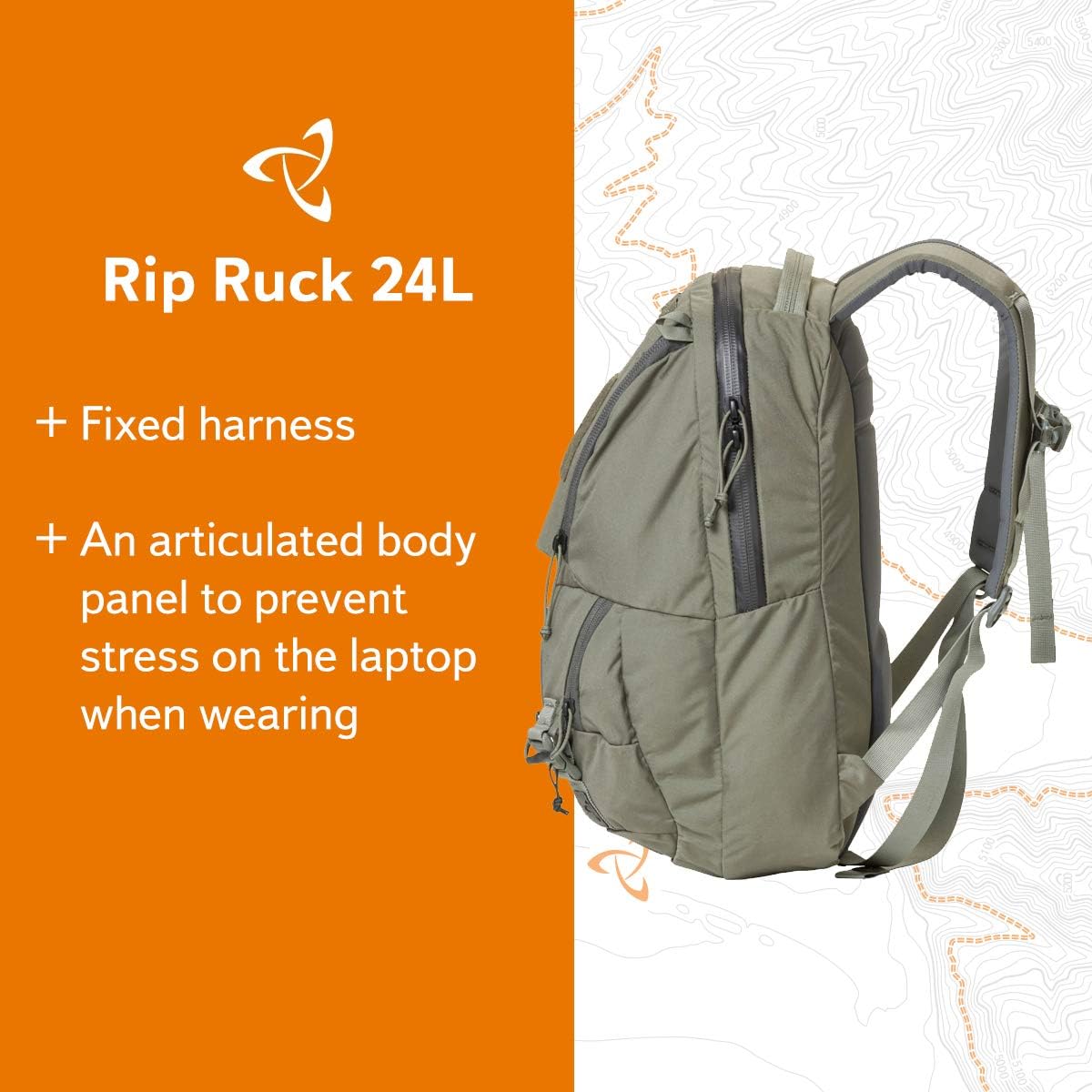 Mystery Ranch Rip Ruck 24 Backpack - Military Inspired Tactical Pack, 24L, Foliage