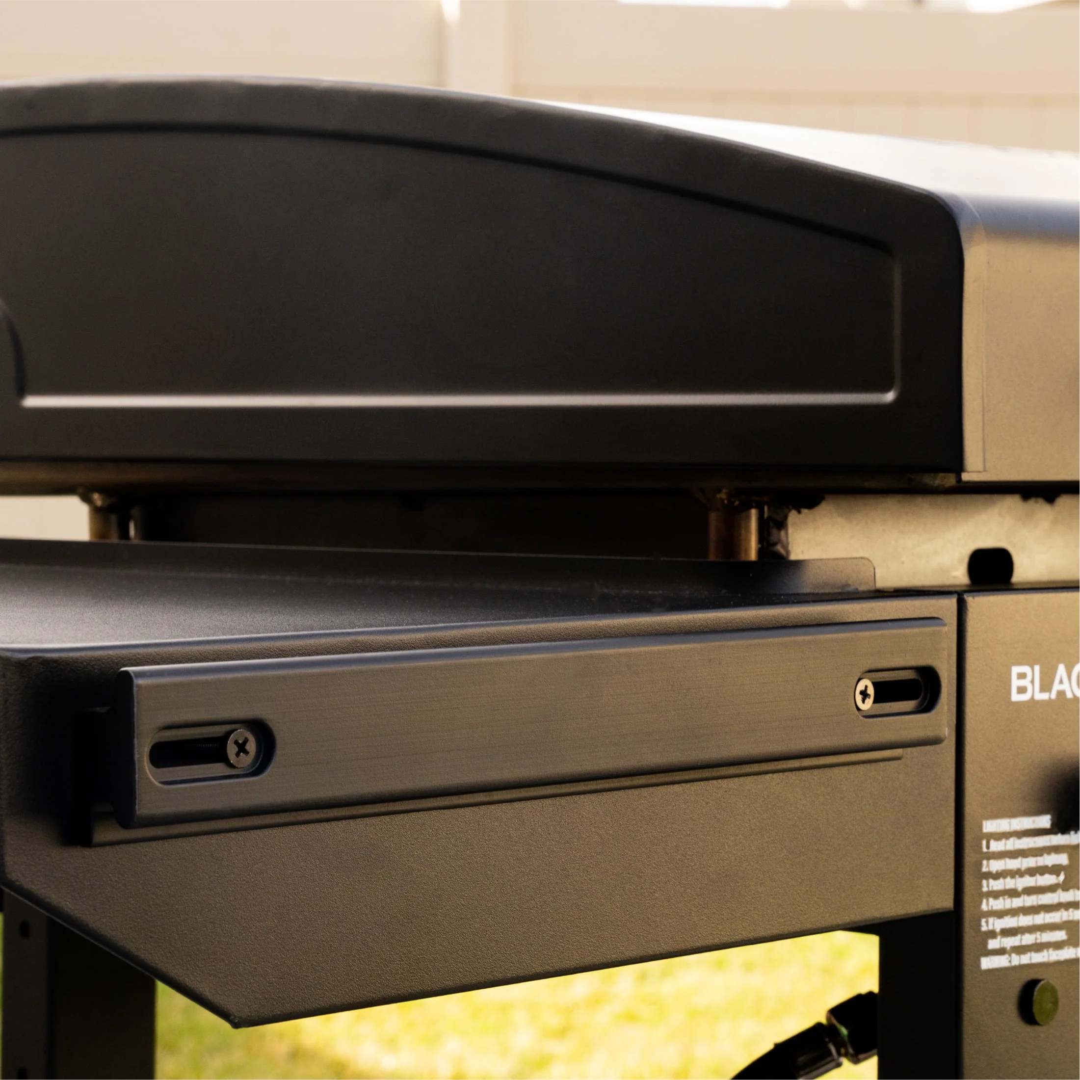 Blackstone Original 36” Omnivore Griddle with X-Braced Hood and Dual Side Shelves