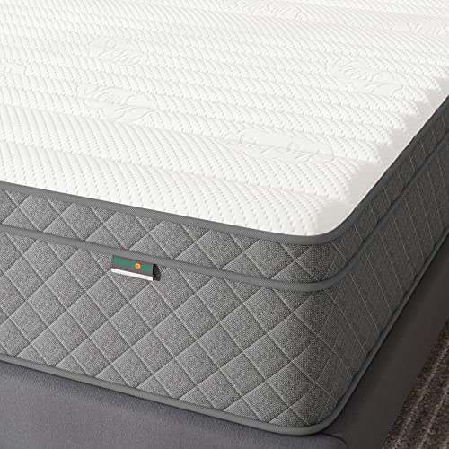 Full Mattress, 12 Inch Full Size Mattress with Cooling-Gel Memory Foam &Pocket Spring Hybrid, CertiPUR-US Certified, Medium Firm