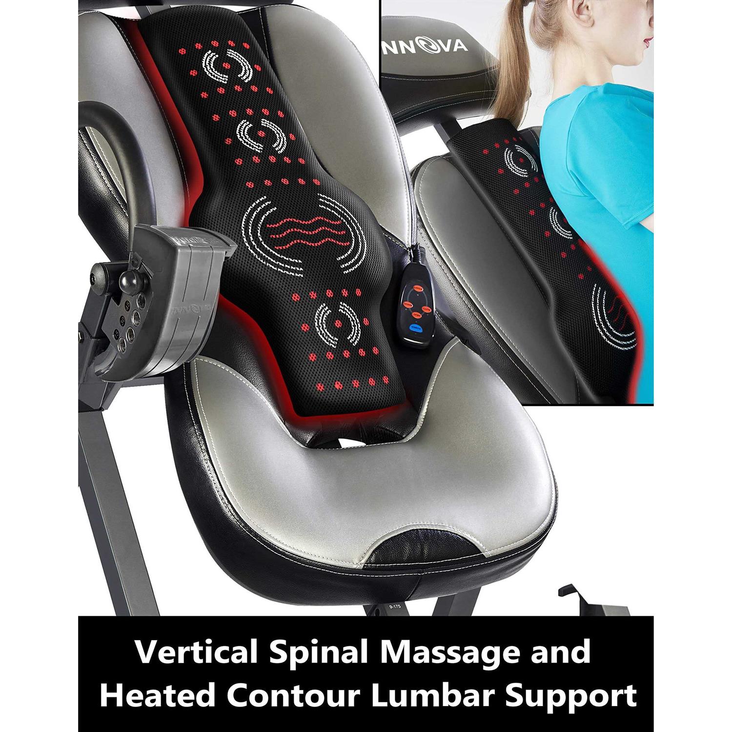 Innova Health and Fitness Innova ITM5900 Advanced Heat and Massage Inversion Table - Sports Supplies Online Store