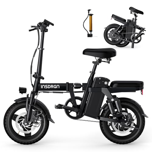A14 Electric Bike – Premium Adult E-Bike with AI-Powered Pedal Assist, 9 Shock Absorbers, 44.99% Brake Ratio, 500W Motor, Mini Folding Electric Bike