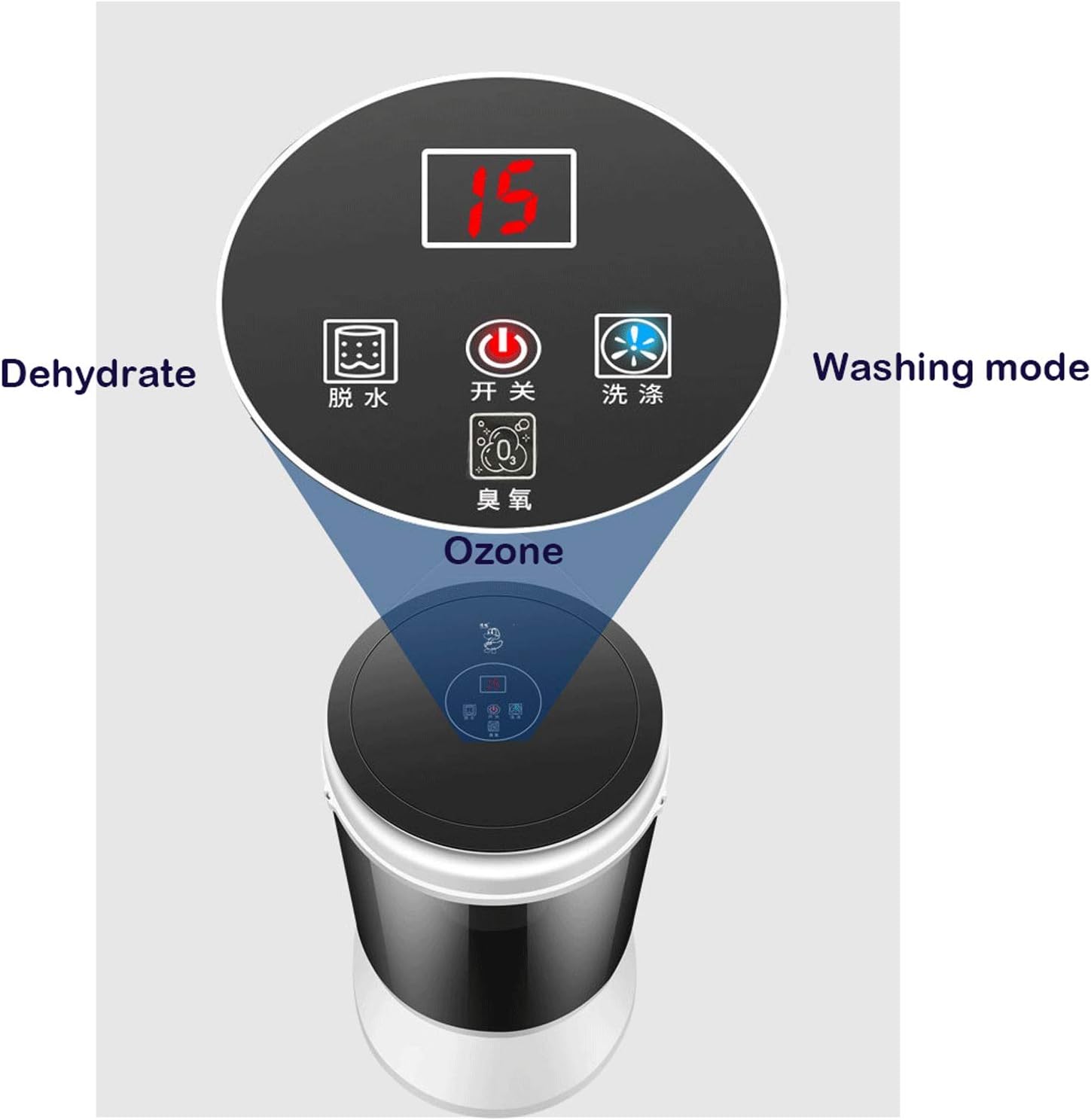Portable Washer/Mini Washing Mini Washer Washing Machine with Blue-Ray Purifying function Portable Clothes Washer with Muntable Spin Bucket Space