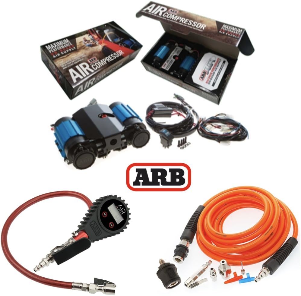 ARB 12 Volt Twin Air Compressor and Tire Inflation Kit with Digital Tire Inflator - High Performance 4X4