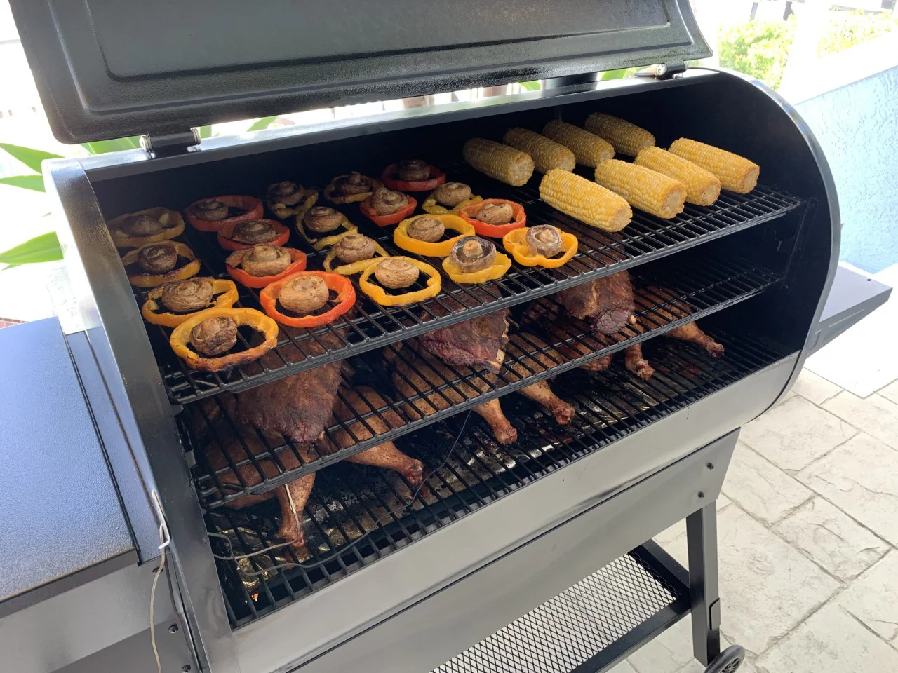 Lifesmart 1500 Square Inch Pellet Grill and Smoker with Dual Meat Probes, Precision Digital Control and 3 Cooking Racks