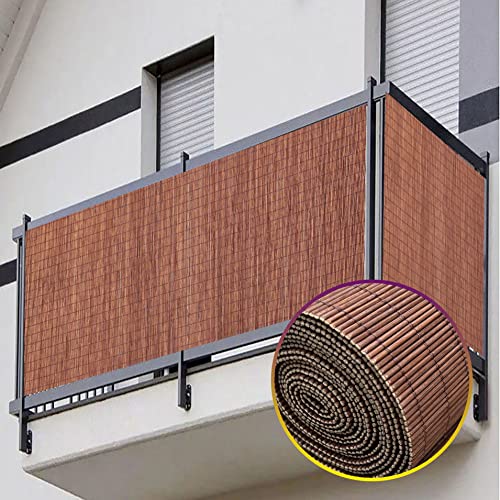 Apartment Balcony Privacy Screen Wood Fence Outdoor Wallworks Design Bamboo Wall Panel for Living Room Decorative Ceiling 1.5M 2M 3M Long (Size :