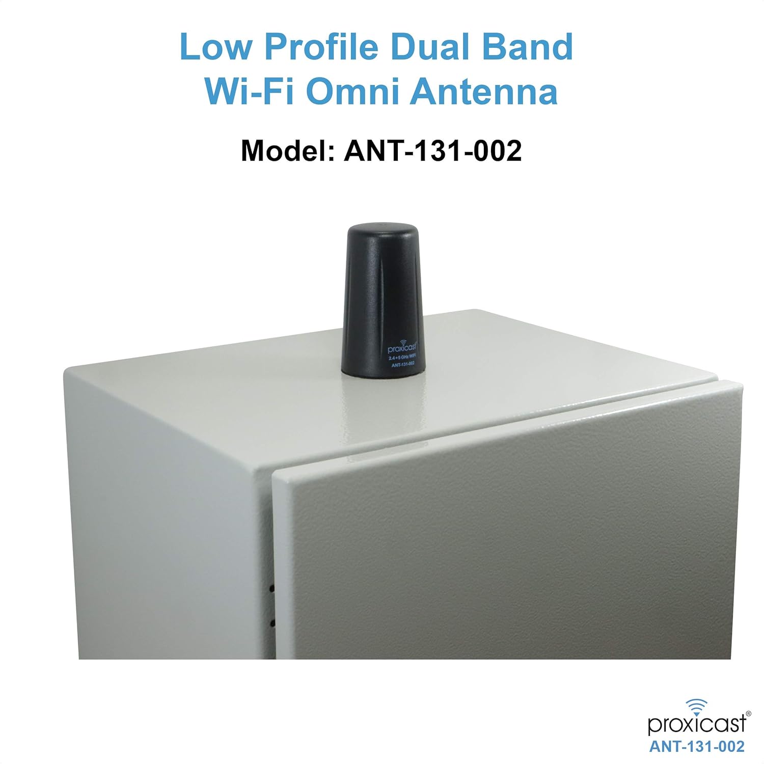 Vandal Resistant Low Profile Dual Band 2.4/5.8 GHz Wi-Fi 802.11 b/g/n/ac/ax Omni-Directional Antenna - 3-5 dBi Gain - Fixed Mount