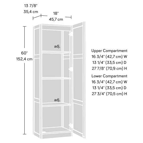 Sauder Miscellaneous Storage Cabinet/ Pantry cabinets, Highland Oak finish