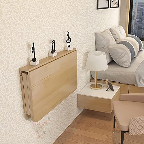Side Table Solid Wood Wall Hanging Table Folding Table Dining Table Drop-Leaf Table Wall-Mounted Computer Table Desk Wall Table Study Table Double