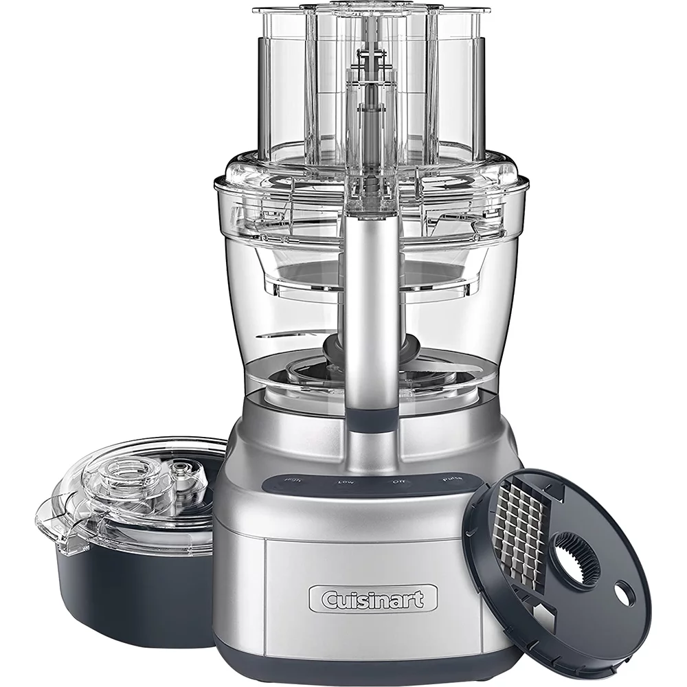 Cuisinart FP-13DSV Elemental 13 Cup Food Processor with Dicing Kit Silver Bundle with Deco Chef Gourmet 12 Piece Stainless Steel Knife Set with