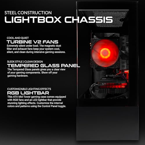 SAAV X1 Prebuilt Gaming PC Bundle with Monitor 22in, Intel i5 3.4GHz, 16GB RAM, GEFORCE GTX750 GDDR5, 512GB NVME, WiFi 6, Bluetooth, Win 10