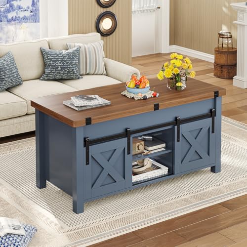 SEDETA Lift Top Coffee Table, 4 in 1 Multi-Function Convertible Coffee Tables with Storage and Hidden Compartment