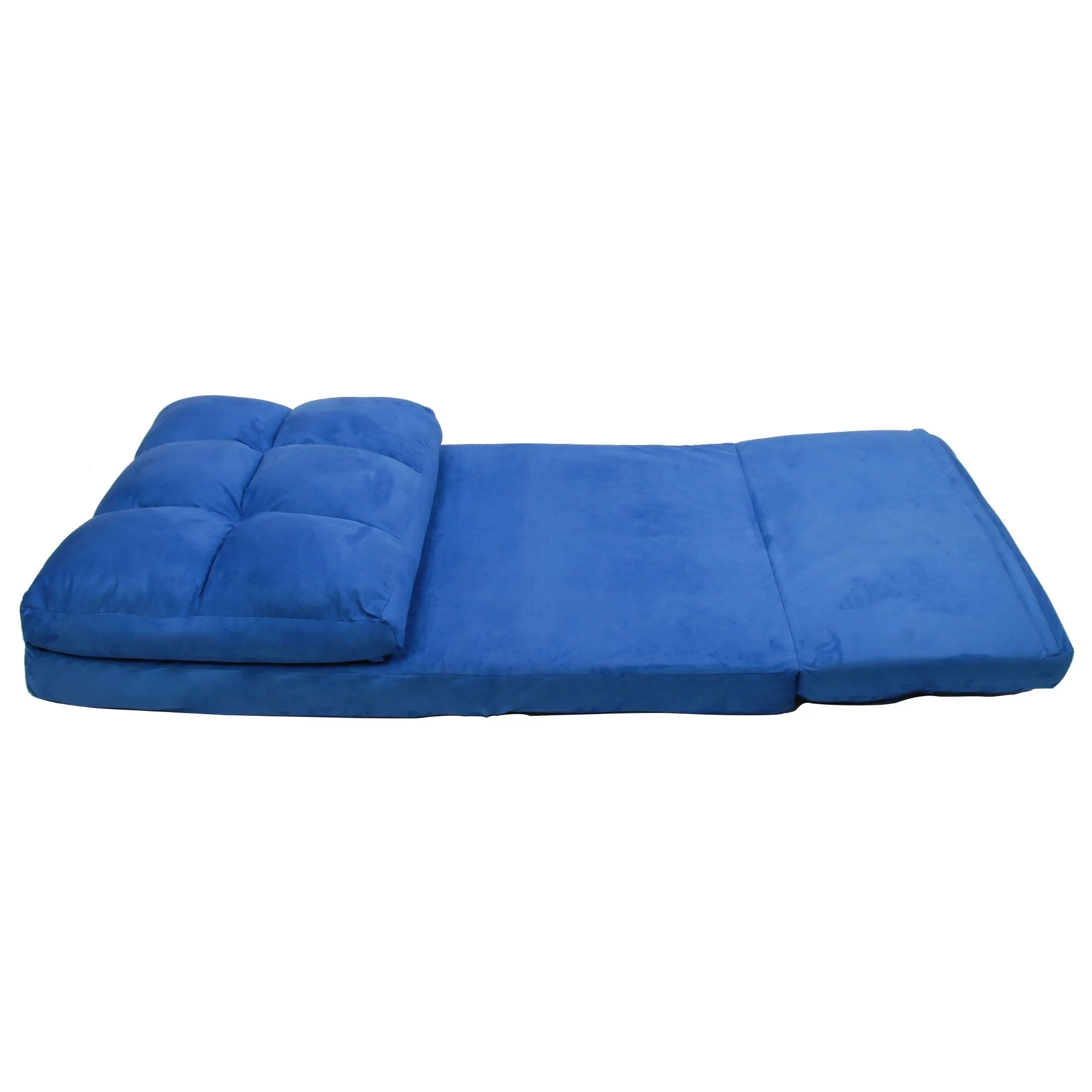 Loungie Microsuede Flip Chair Lounger Seat Blue