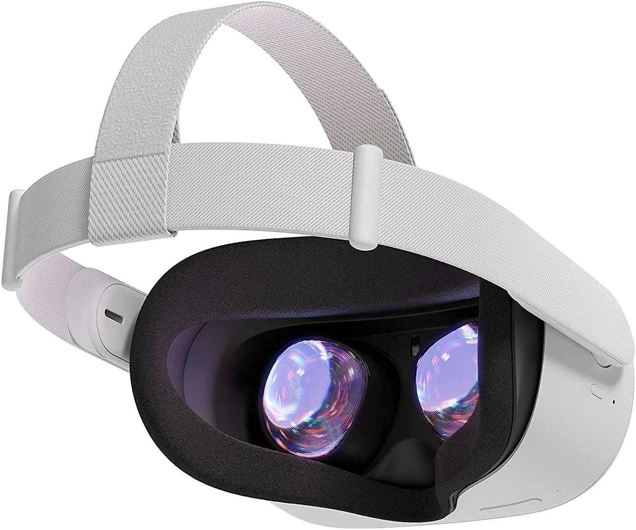 Oculus Quest 2 128gb Advanced All-in-One Virtual Reality VR Gaming Headset with Silicone Face Covers (Renewed)