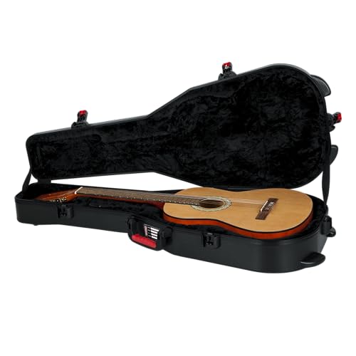 Gator Cases Molded Flight Case for Strat/Tele Style Electric Guitars with TSA Approved Locking Latch, (GTSA-GTRELEC)