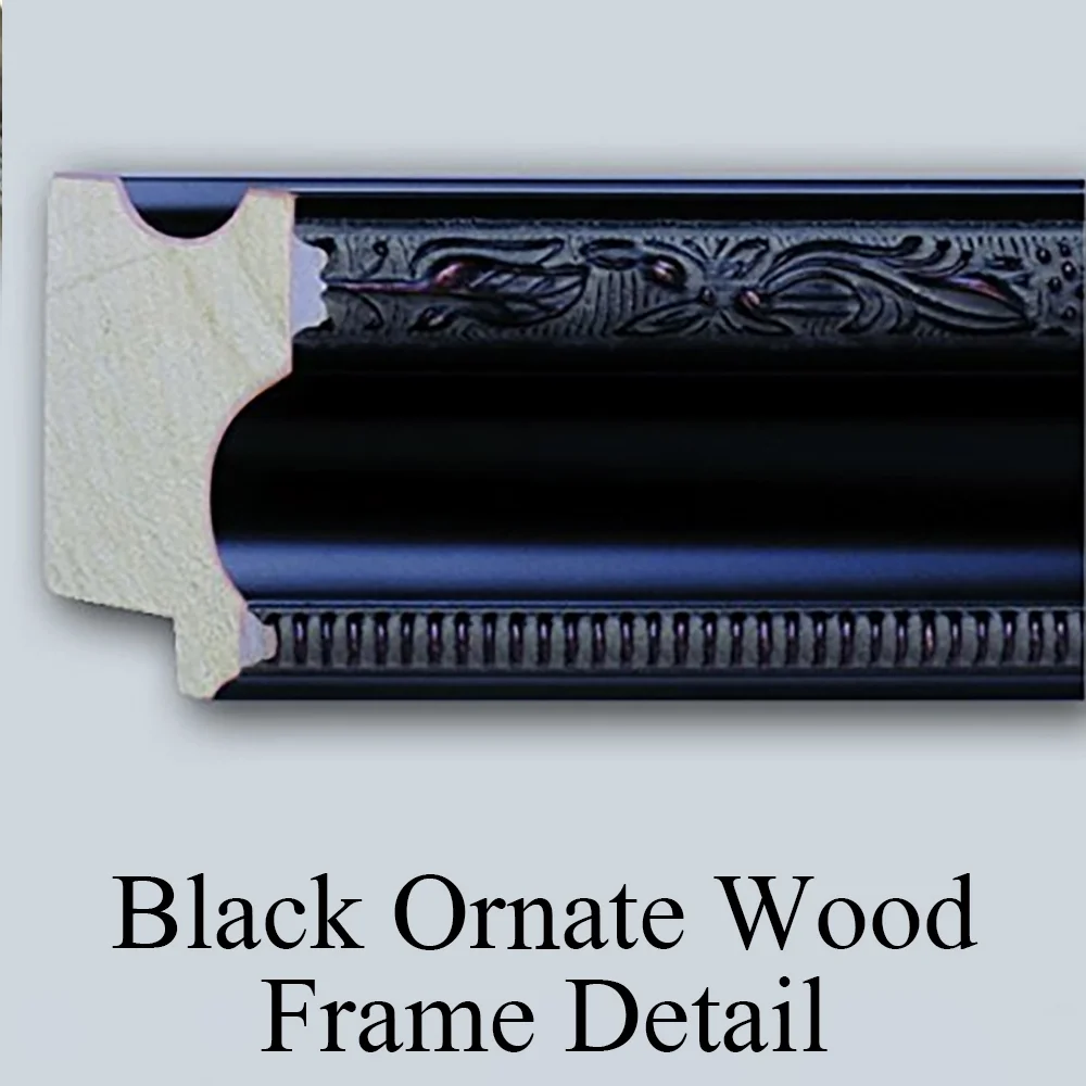 Géza Peske 18x15 Black Ornate Wood Framed Double Matted Museum Art Print Titled - Two Boys with Stone Slingshot on the Summer Meadow