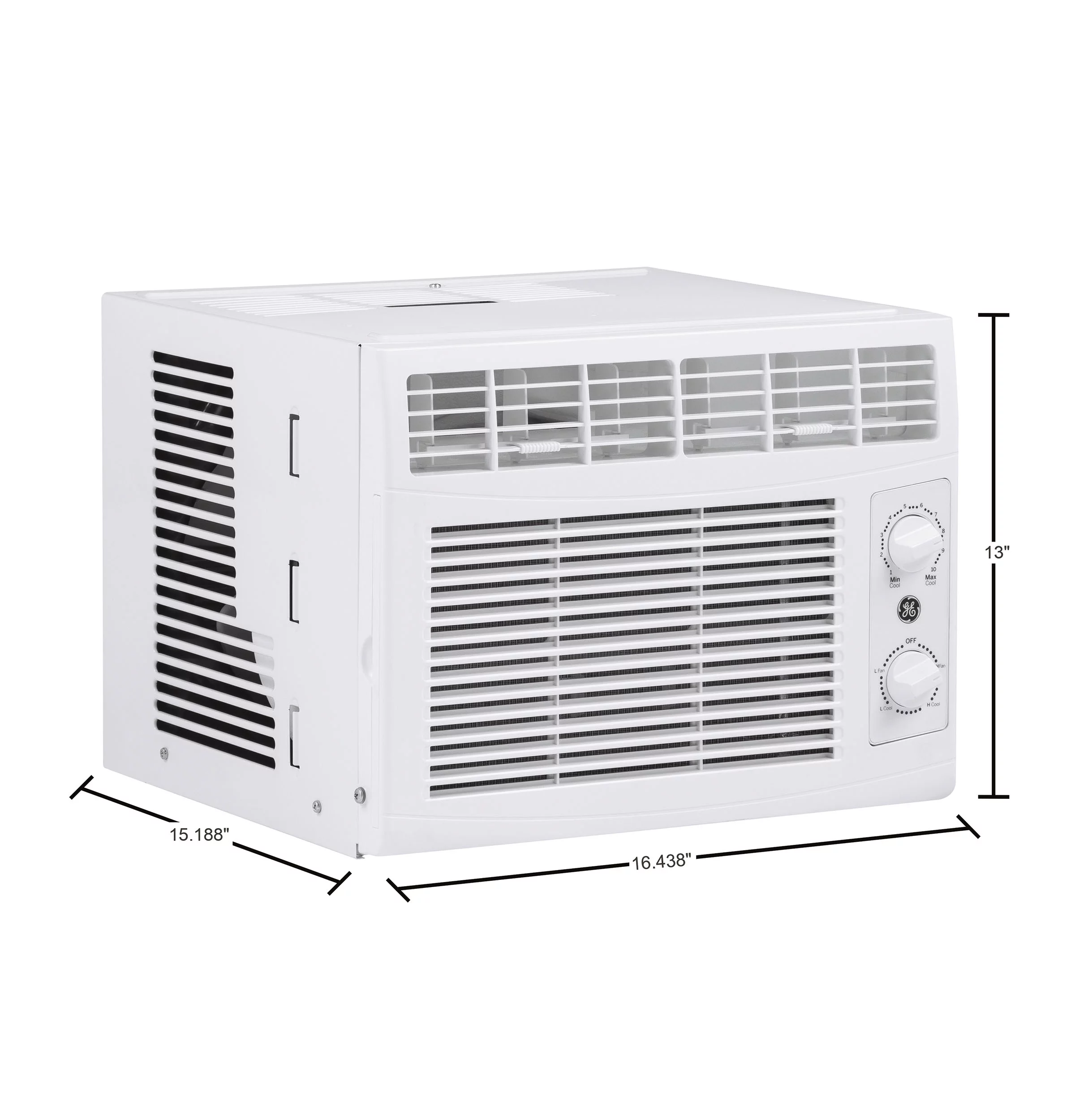 GE® 5,000 BTU 115-Volt Mechanical Window Air Conditioner for Bedroom, White, AHT05LZ