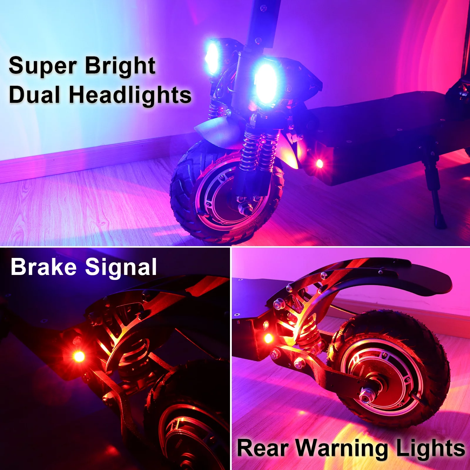 JUEXING JX760 Electric Scooter, 60V 2600W Dual Motors, up to 45MPH Speed & 40 Miles, Maximum load of 330 pounds Adult Escooter