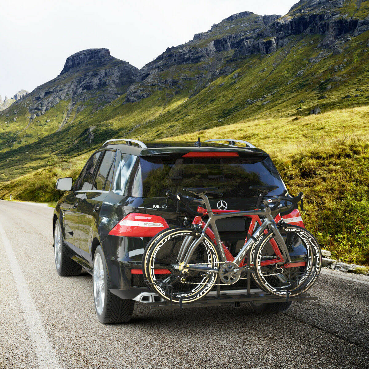 2x22 Heavy Duty 2 Bicycle Hitch Mount Carrier