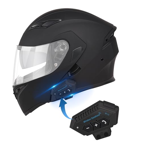 Bluetooth Motorcycle Helmet,Modular Motorcycle Helmet with Bluetooth