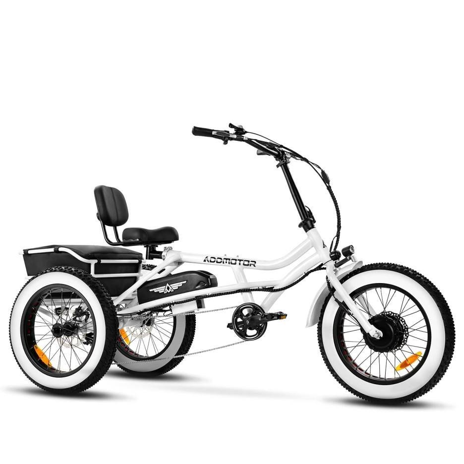 Addmotor Motan Adult Electric Tricycle, 85 Miles, 20x4 Fat Tires 3 Wheel Electric Bike