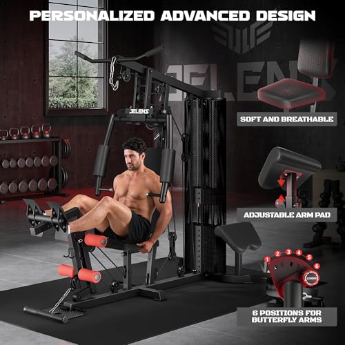 Home Gym, Multifunctional H11 Home Gym Equipment, Workout Station with 150LBS Weight Stack