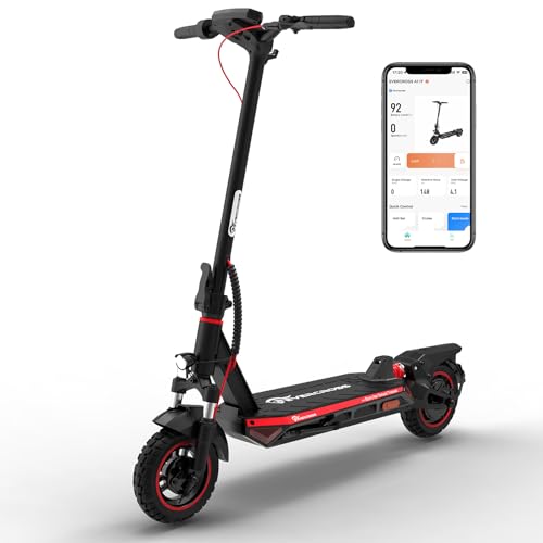 EVERCROSS A1 Electric Scooter for Adults - 800W Portable Commuting Scooter with Double Braking System, Dual Suspension and 10'' Honeycomb Solid Tires