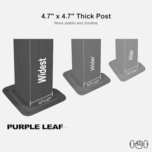 PURPLE LEAF 10' X 14' Permanent Hardtop Gazebo Aluminum Gazebo with Galvanized Steel Double Roof for Patio Lawn and Garden