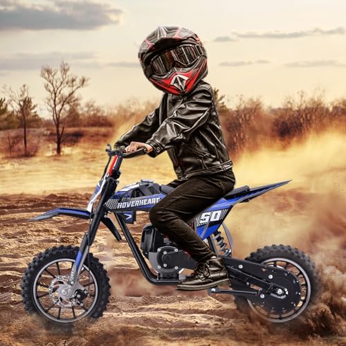 Hoverheart Gas Dirt Bike, 50cc 4-Stroke Gas Powered Kids Off Road Motorcycle (Model-DB4S004) with Off-Road Tire, Suspensions, Disc Brakes