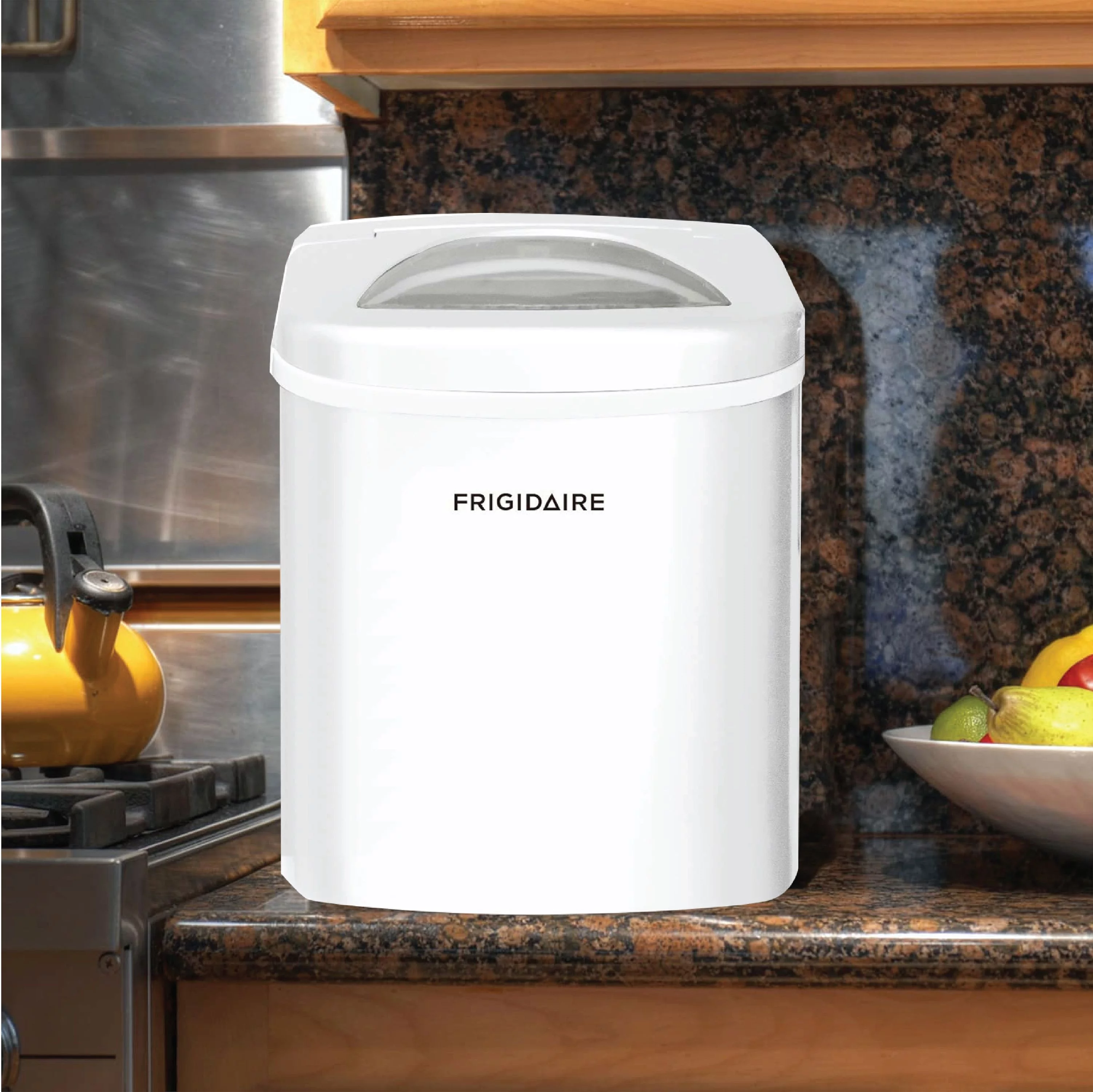Frigidaire 26lbs. Portable Countertop Ice Maker (Ice Bullets)- Silver