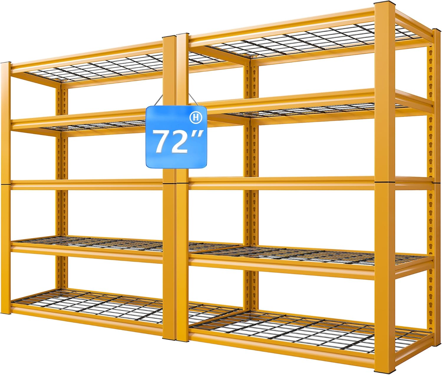 REIBII 72" H Garage Shelving Heavy Duty 2000LBS