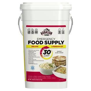 Augason Farms Emergency 30-Day Food Storage Bucket MRE Survival 200 Servings 37080 Calories