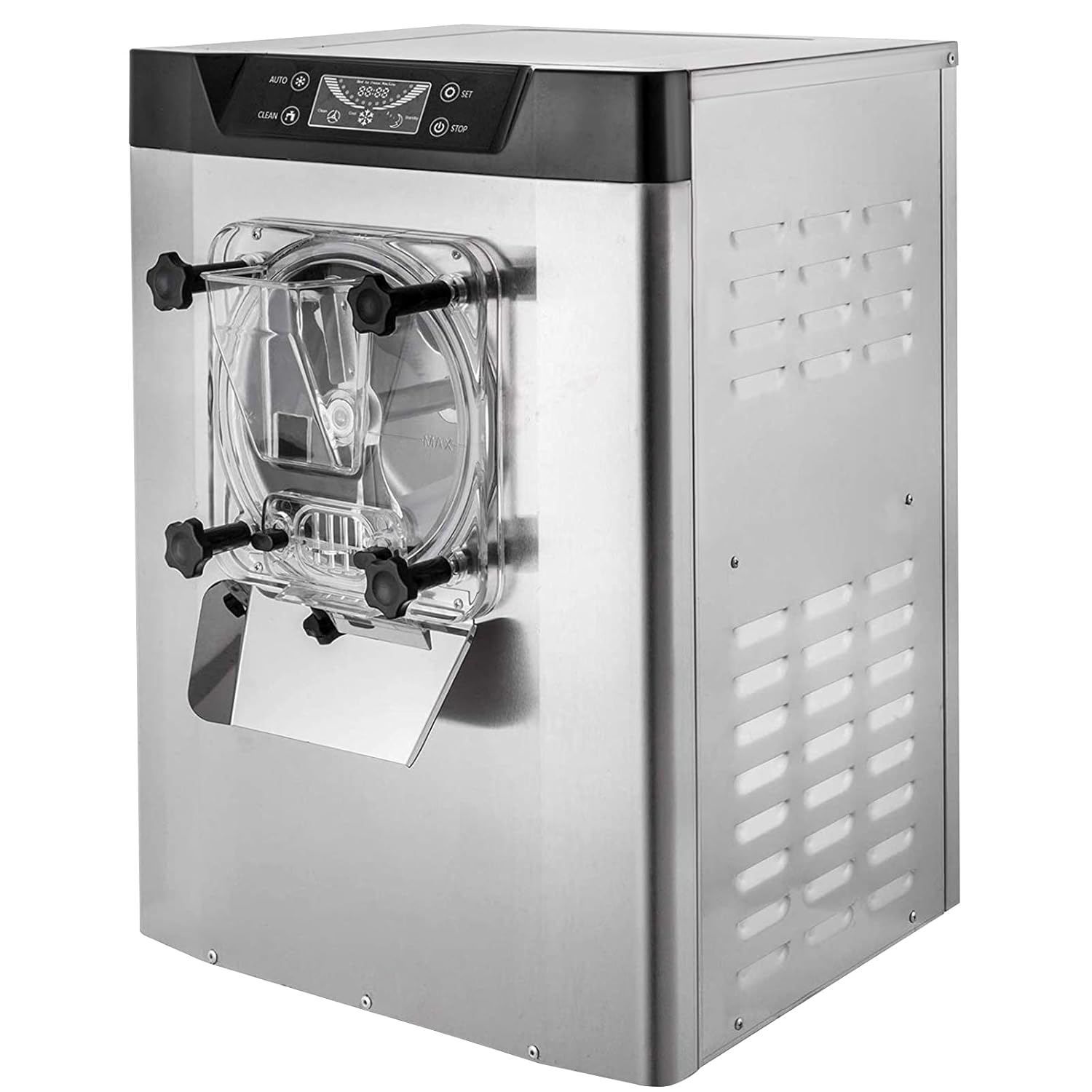 VEVOR Commercial Ice Cream Machine 1400W 20/5.3 Gph Hard Serve Ice Cream Maker with LED Display Screen Auto Shut-Off Timer One Flavors Perfect for