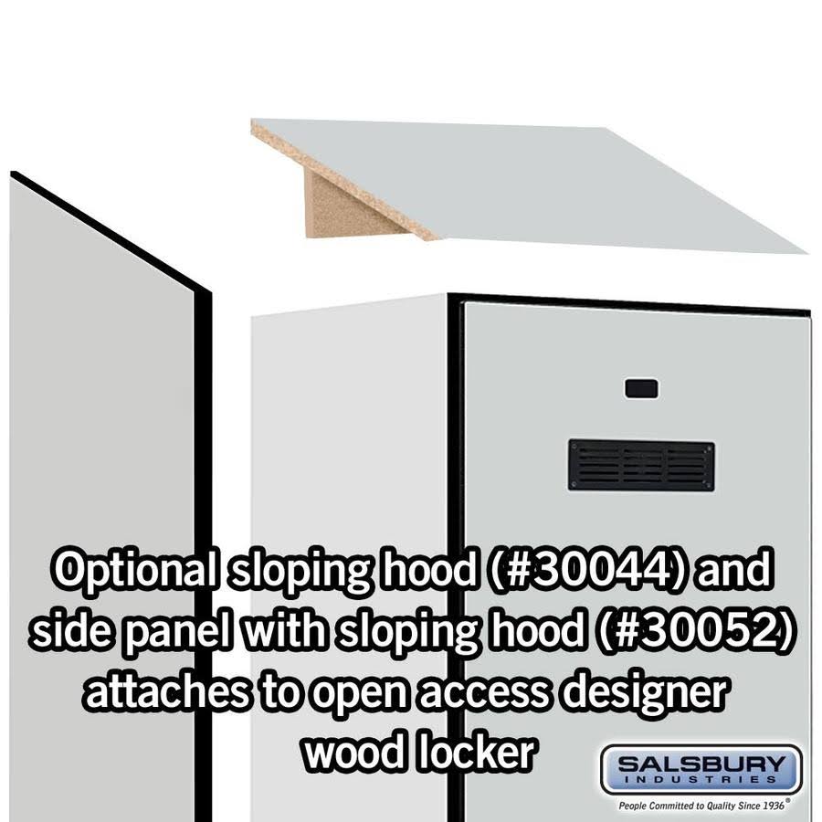 Salsbury Industries Sloping Hood, Gray