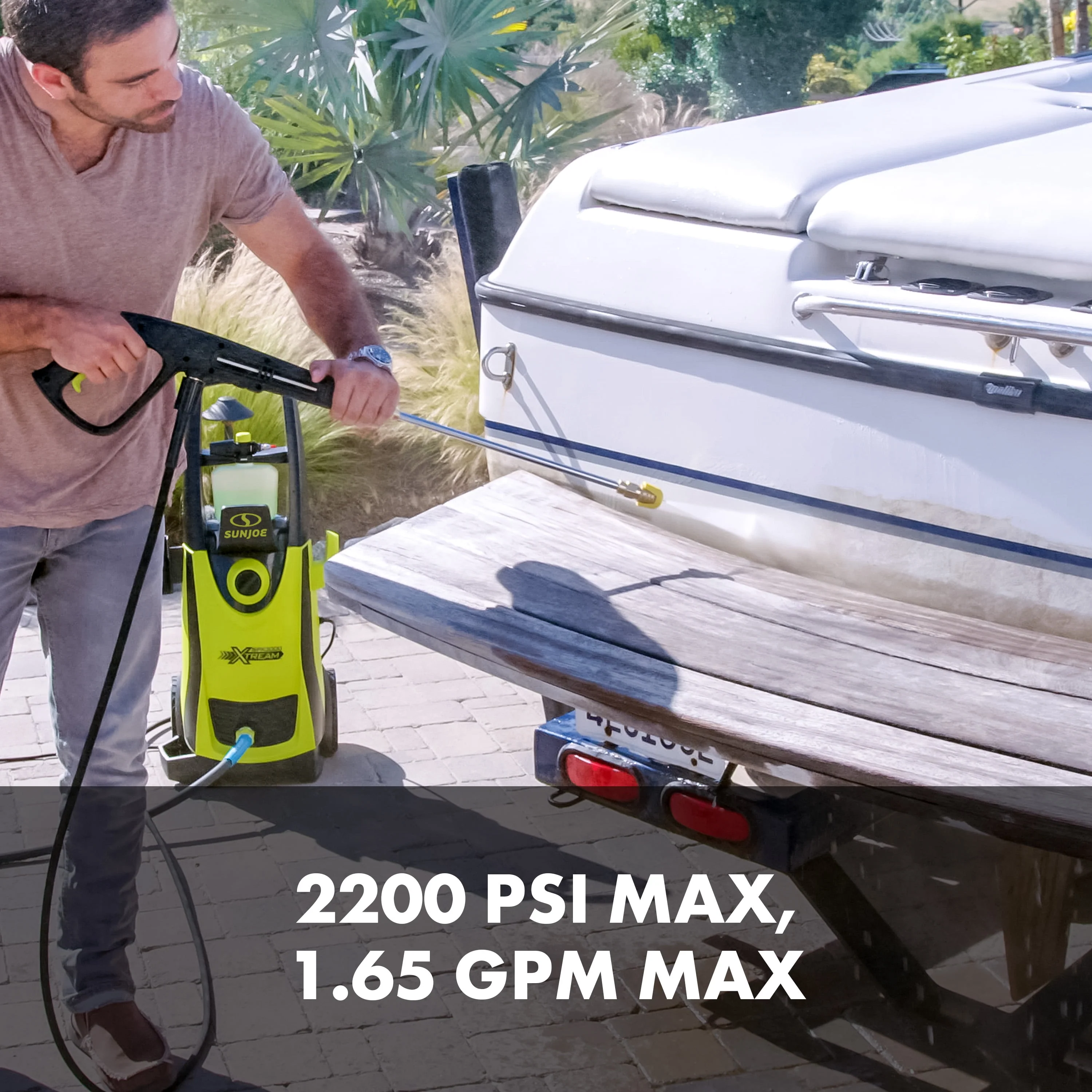 Sun Joe Xtream Clean Electric Pressure Washer, Bonus Accessories, 13-Amp, Quick-Connect Tips