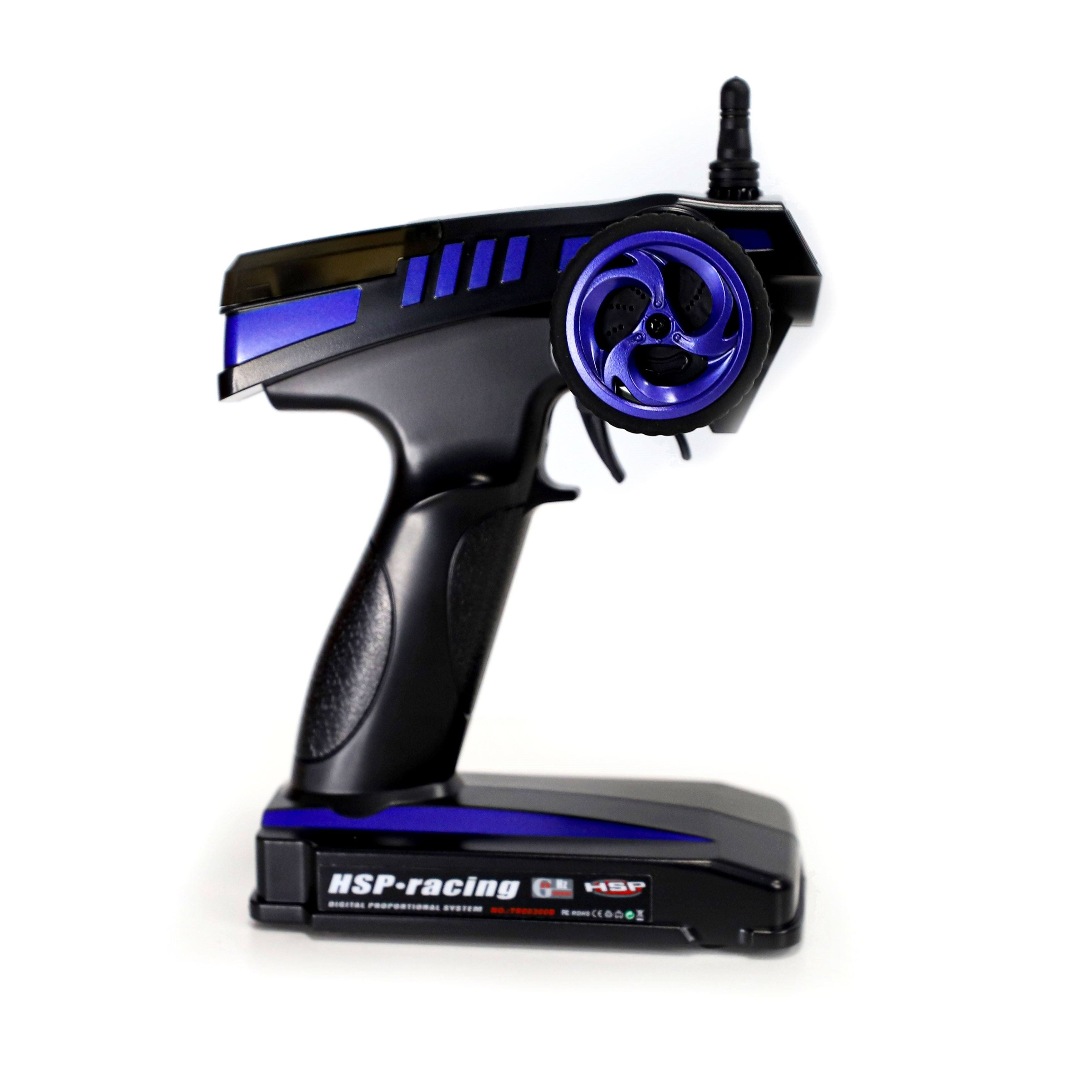 Aleko RCCAR09-UNB 1 by 10 Scale Brushless Pro Off-Road 4WD Electric Powered RC Monster Truck Blue