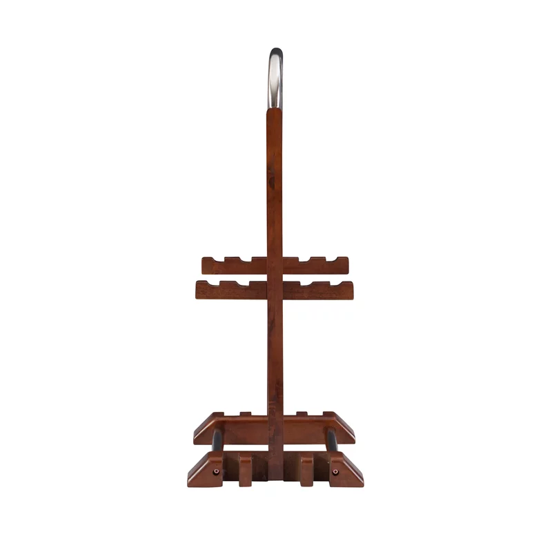 Pemberly Row Transitional Solid Wood Tray Tables in Dark Cherry
