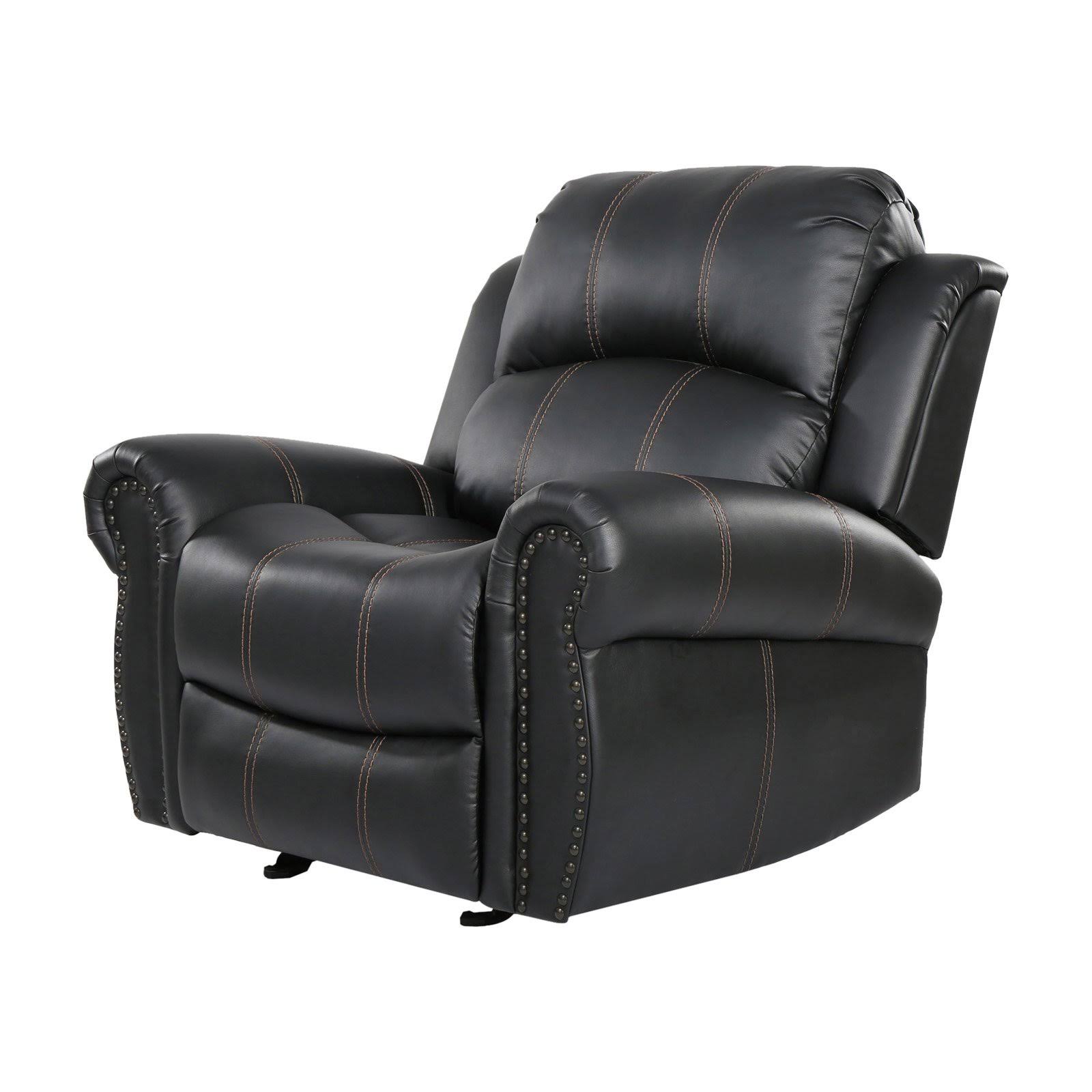 Charlie Faux Leather Glider Recliner Club Chair - Christopher Knight Home