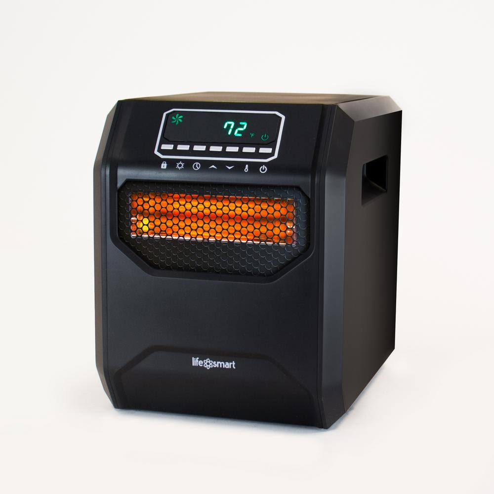 Medium Room 1,500-Watt 4-element Infrared Heater with Remote Without Casters