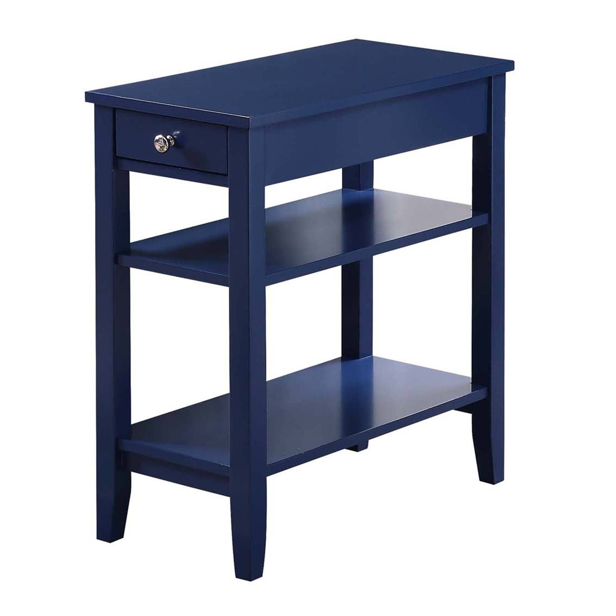 Convenience Concepts American Heritage Three Tier End Table with Drawer