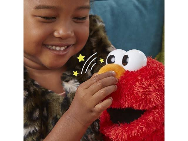 Sesame Street Rock and Rhyme Elmo Talking, Singing 14-inch Plush Toy for Toddlers, Kids 18 Months u0026 Up
