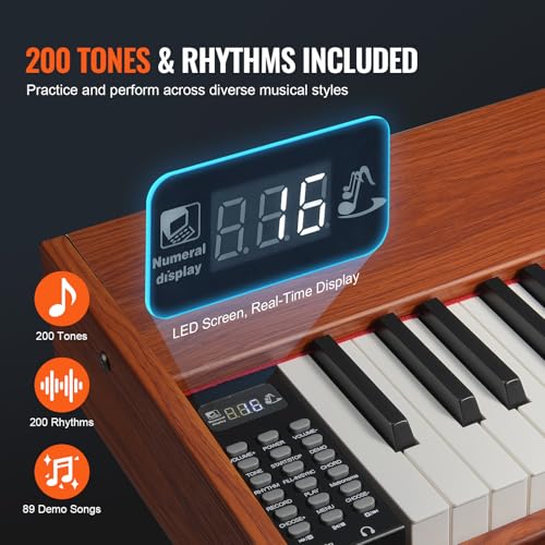 VEVOR Weighted Digital Piano, 88 Key Fully Weighted Keys