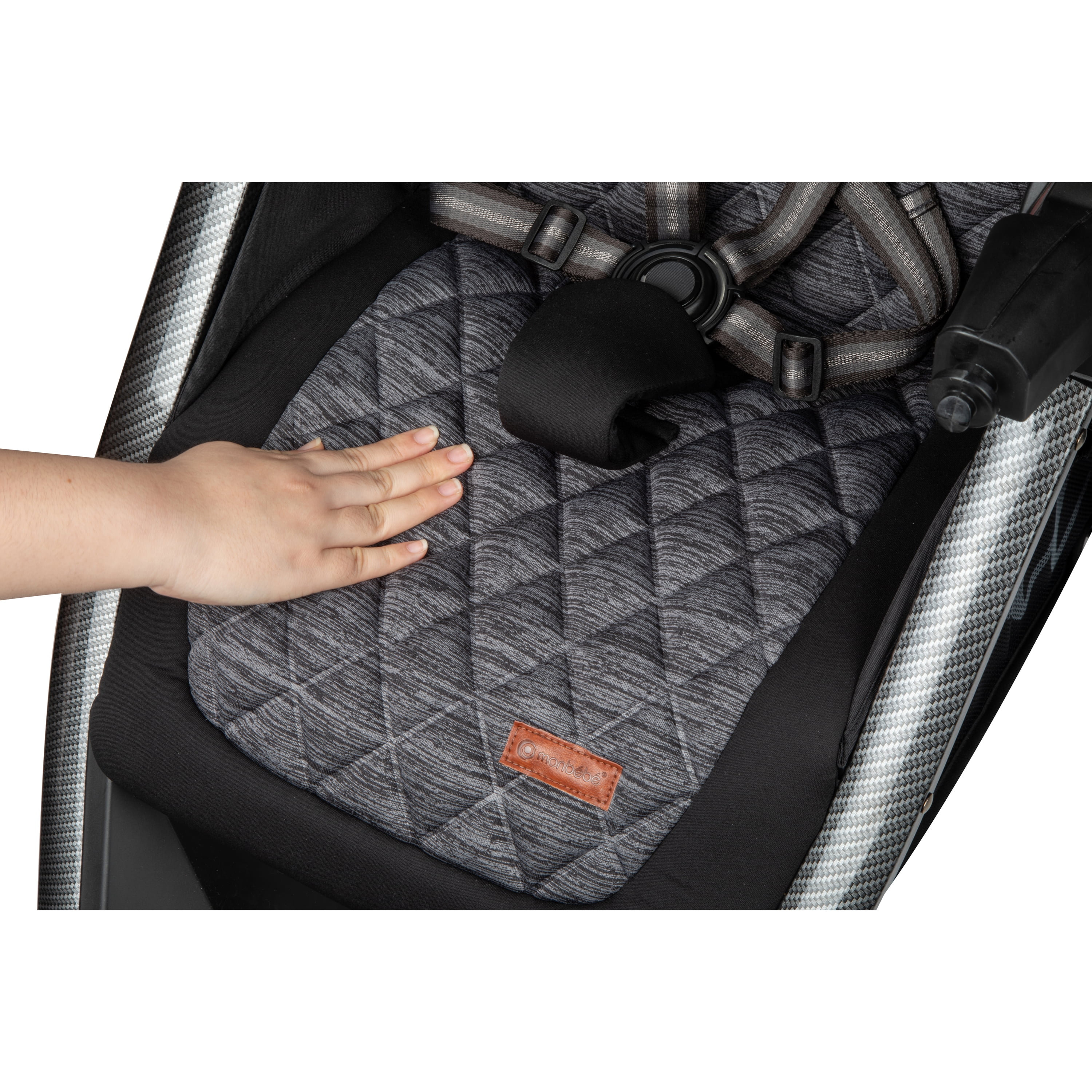 Monbebe Bolt Travel System Stroller and Infant Car Seat, Urban Boho - Radiant Selections