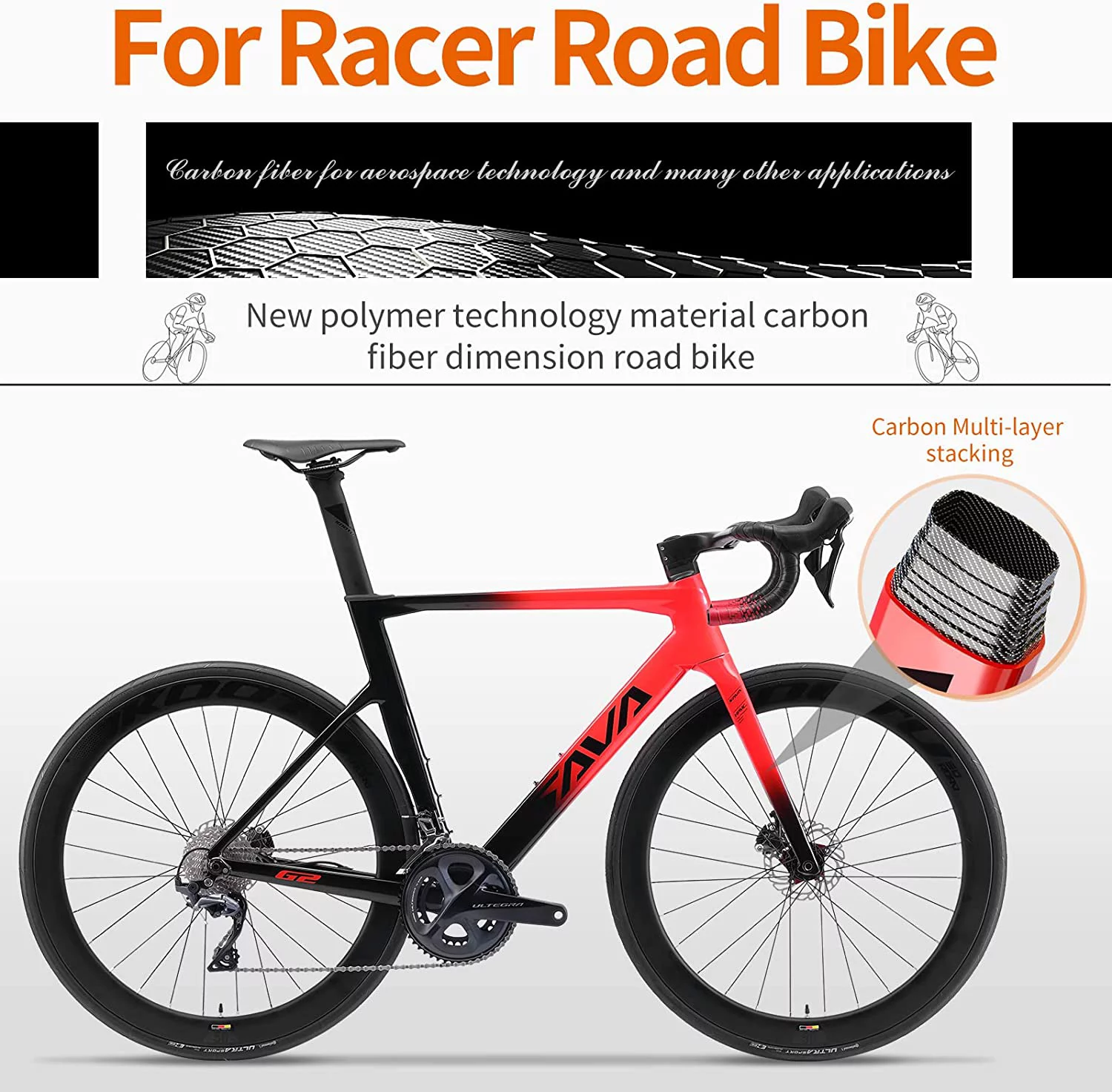 SAVADECK Carbon Fiber Road Bike