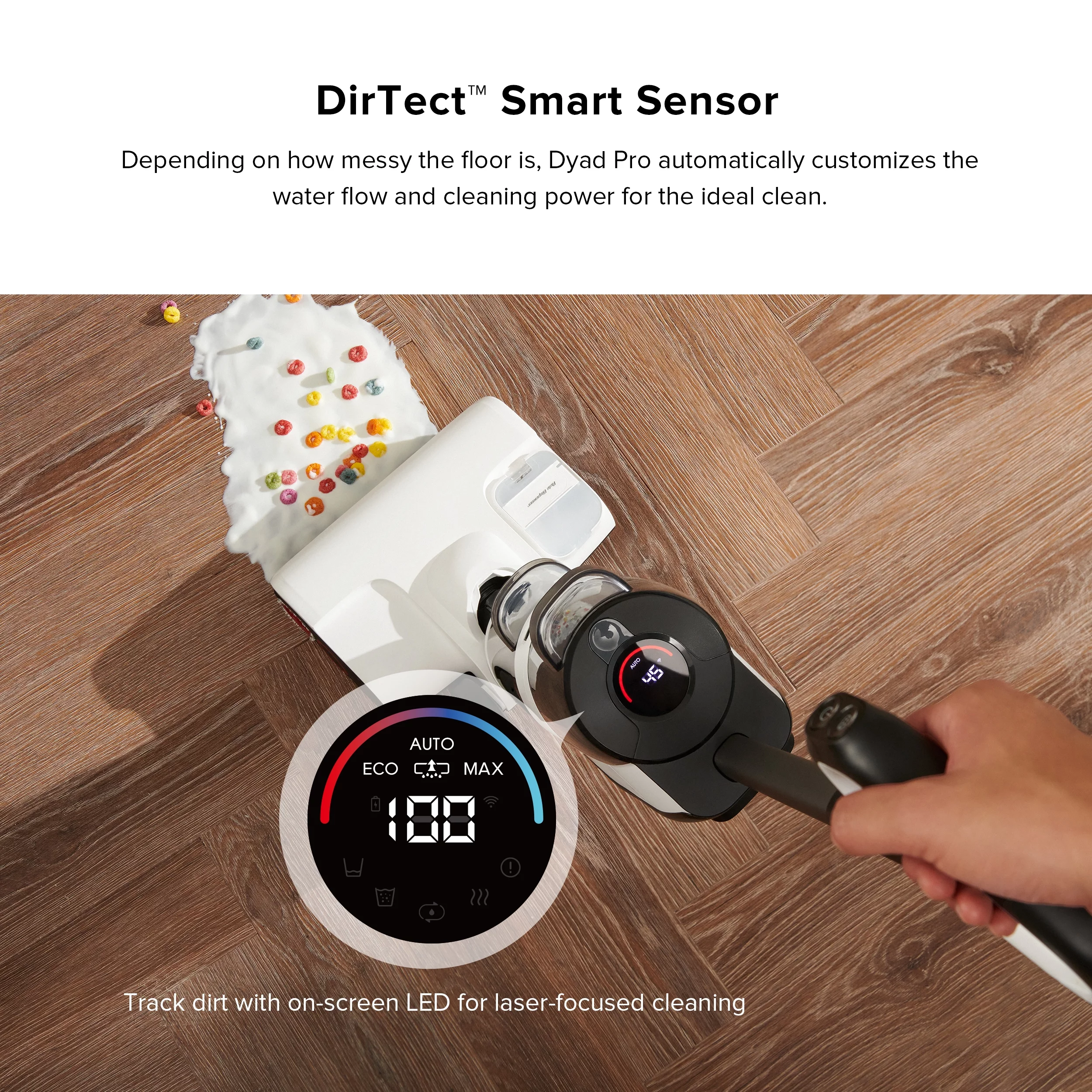 Roborock® Dyad Pro Wet and Dry Vacuum Cleaner with multi-rollers, 17000Pa Suction, Self-Cleaning and Self-Drying