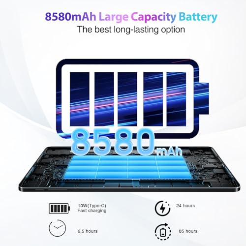 DOOGEE T30S Android 14 Tablet, 11 Inch 2.4K Display, 16GB RAM 256GB ROM, 8580mAh Battery, Octa Core Gaming With Dual SIM 4G, TUV Certified